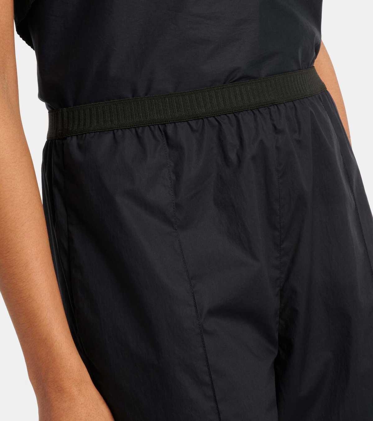 Plan C High-rise cotton straight pants