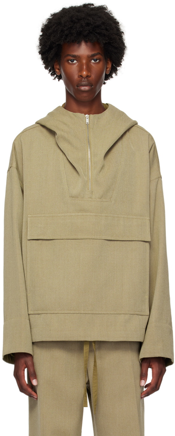 パーカー・フーディ Jil Sander Beige Hooded Sweatshirts Jil Sander Sweatshirt In Beige - 43% Off | Editorialist