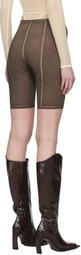KNWLS Brown Ghost Shorts