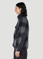 And Wander - Check Boa Jacket in Black