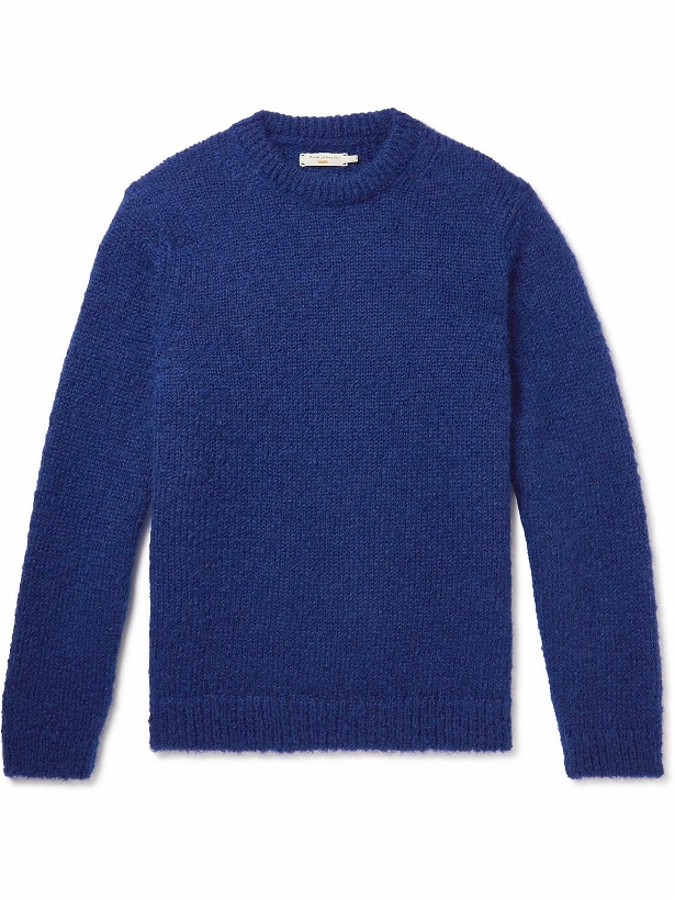Photo: Nudie Jeans - August Mohair Sweater - Blue