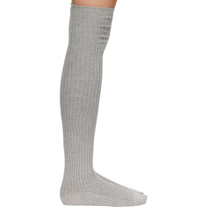 Photo: Baserange Gray Overknee Socks