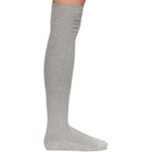 Baserange Gray Overknee Socks