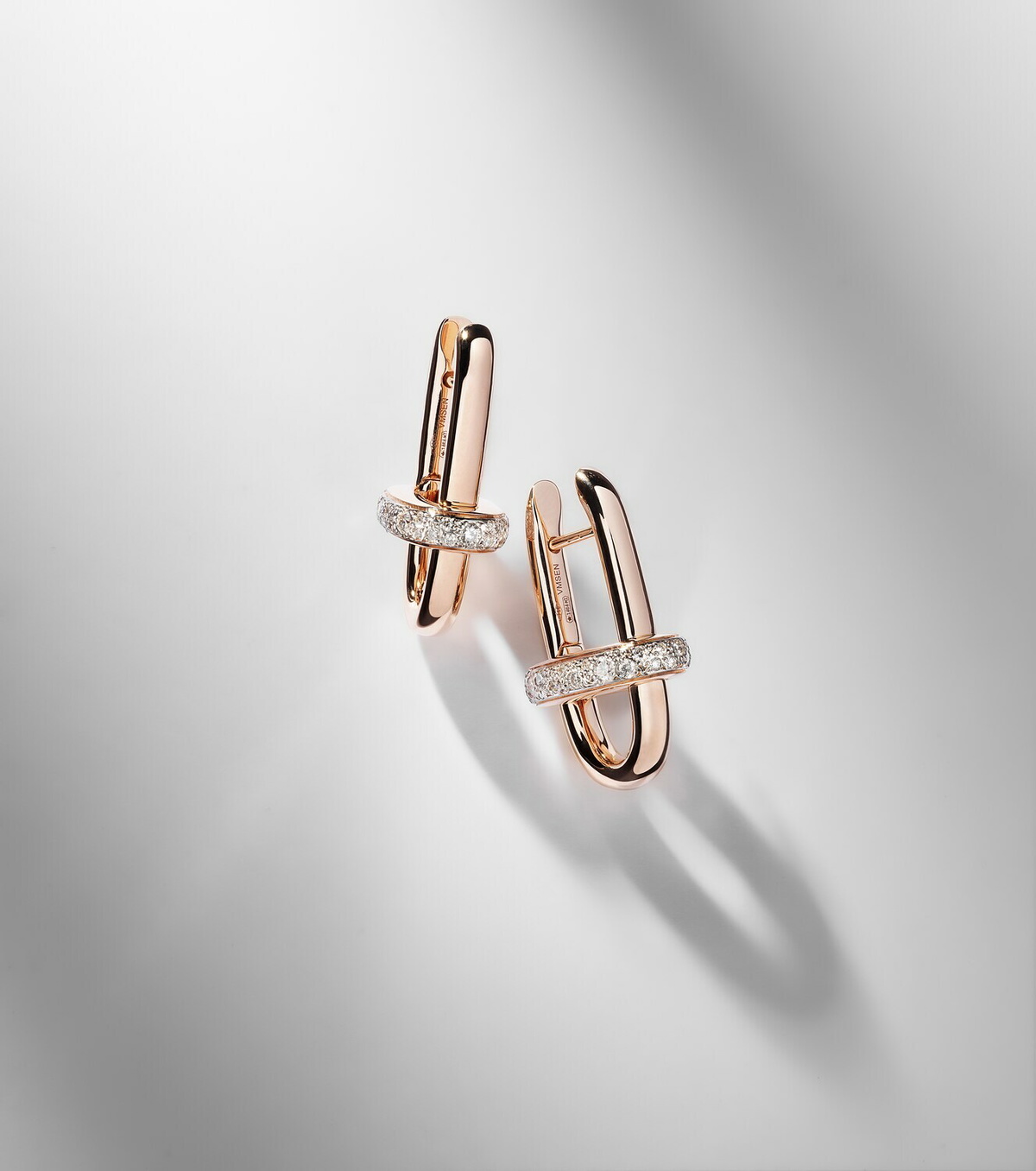 Pomellato Iconica 18kt rose gold earrings with diamonds