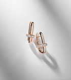 Pomellato Iconica 18kt rose gold earrings with diamonds