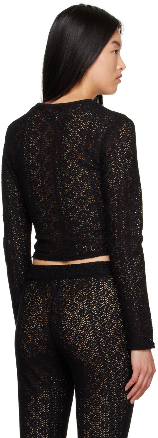 Saturdays NYC Black Peii Long Sleeve T-Shirt