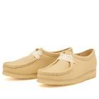 Clarks Originals Women's Leather Wallabee Boot in Pale Yellow Lea