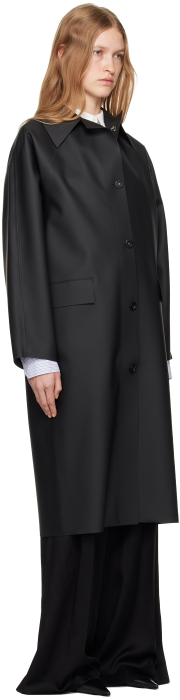 KASSL Editions Black Original Below Rubber Coat
