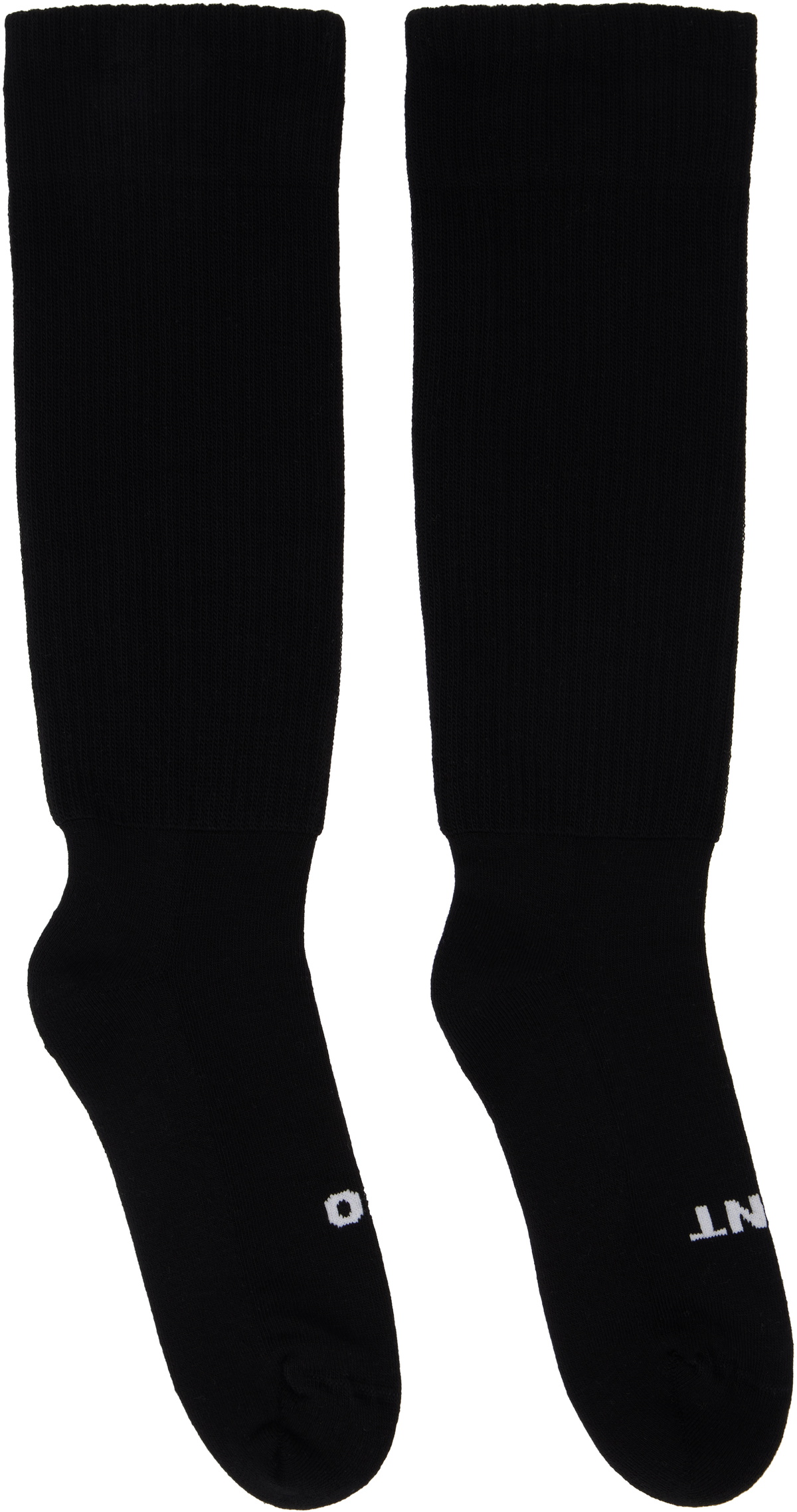 Rick Owens Black Knee-High Socks Rick Owens