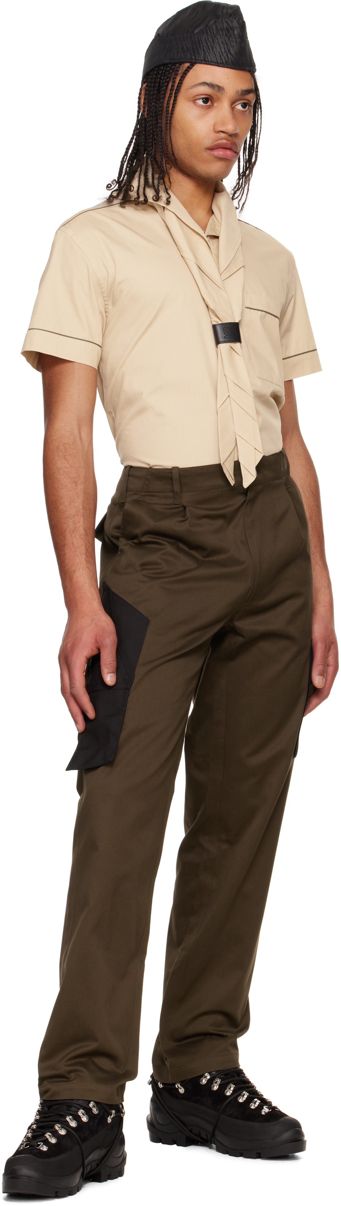 Olly Shinder Beige Ceremony Shirt