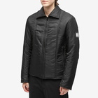 MM6 Maison Margiela Men's Nylon Harrington Jacket in Black