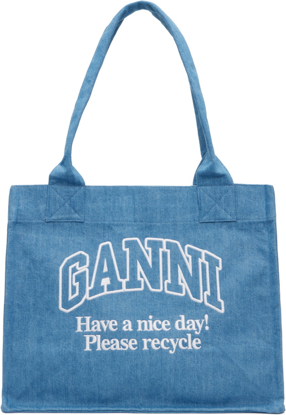 Photo: GANNI Blue Denim Tote