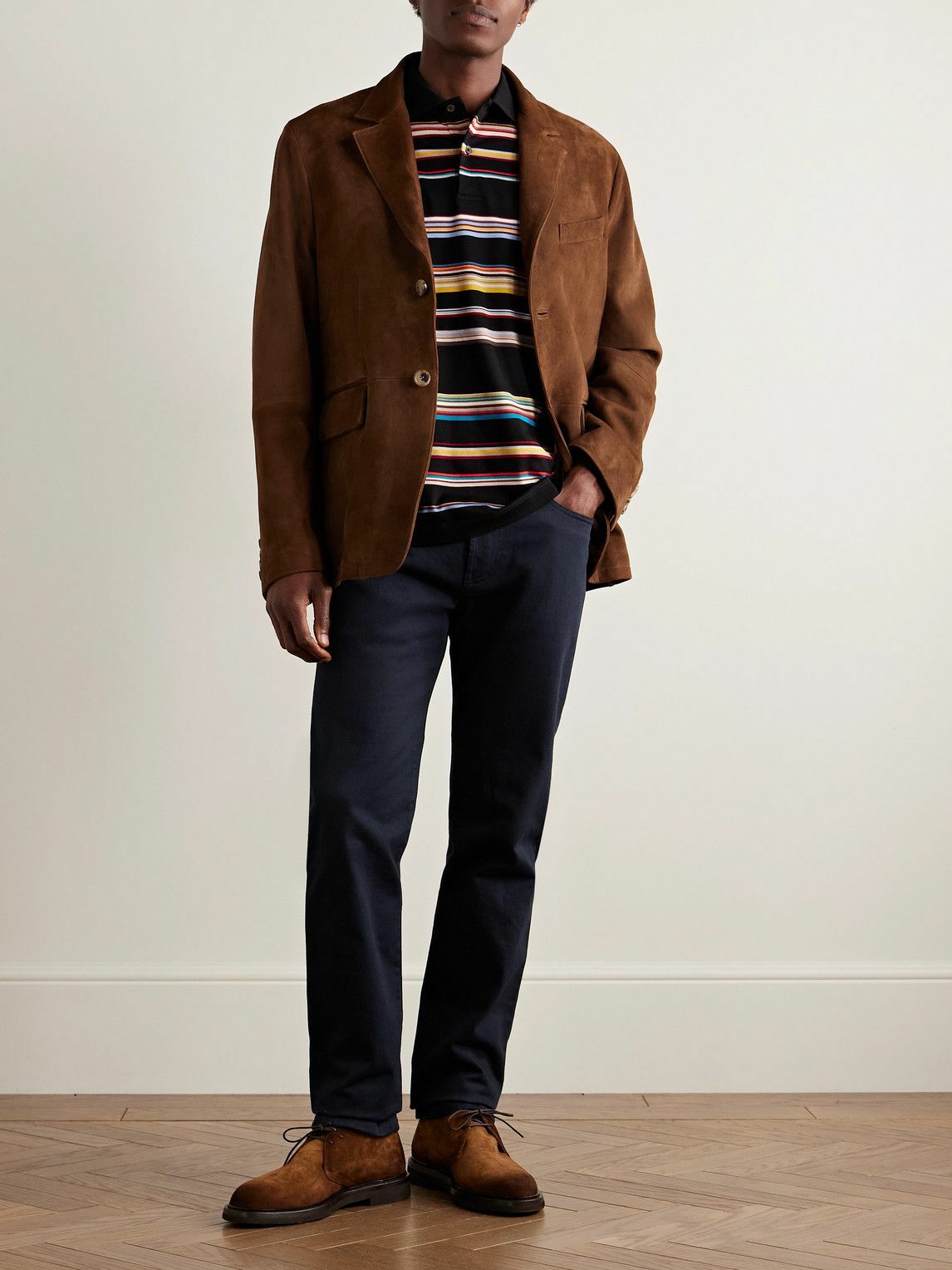 Paul Smith - Suede Suit Jacket - Brown
