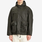 Barbour Men's Heritage+ Modified Durham Wax Jacket in Archive Olive