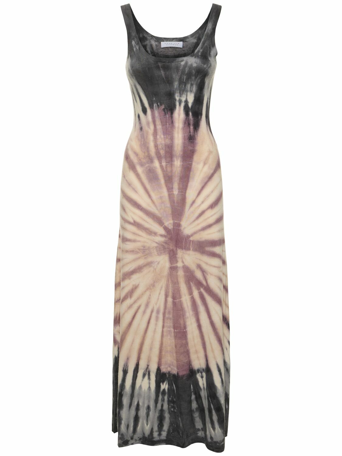 chinese dress ladies True Colors Tie-Dye Mesh Ruched Corset Maxi Dress Pink & Blue & Green / S main image 1