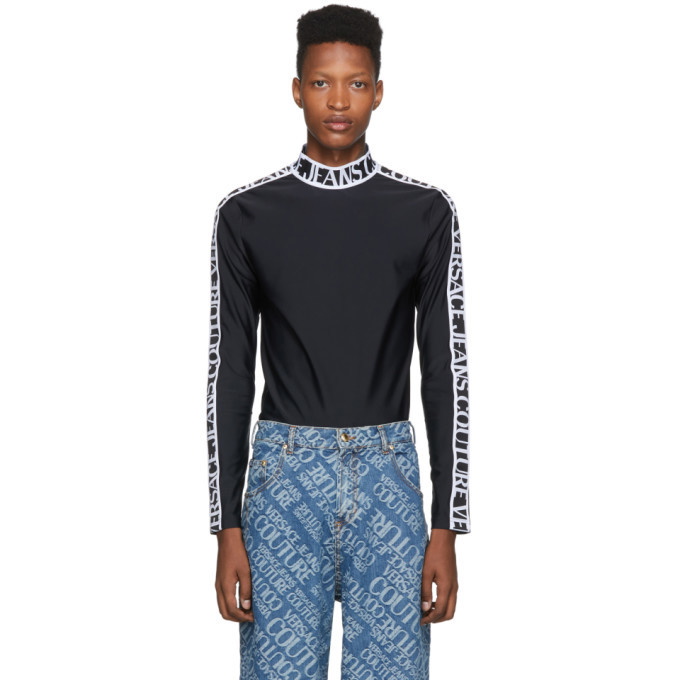 Photo: Versace Jeans Couture Black Techno Tribute Turtleneck