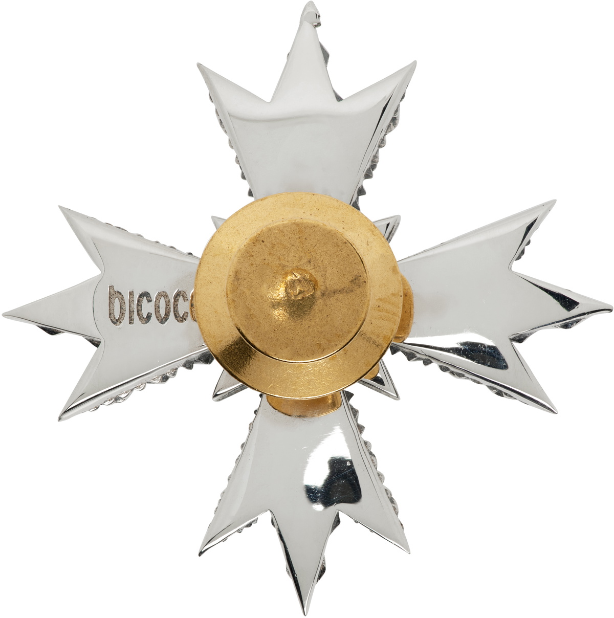 Emanuele Bicocchi Silver Crest Brooch