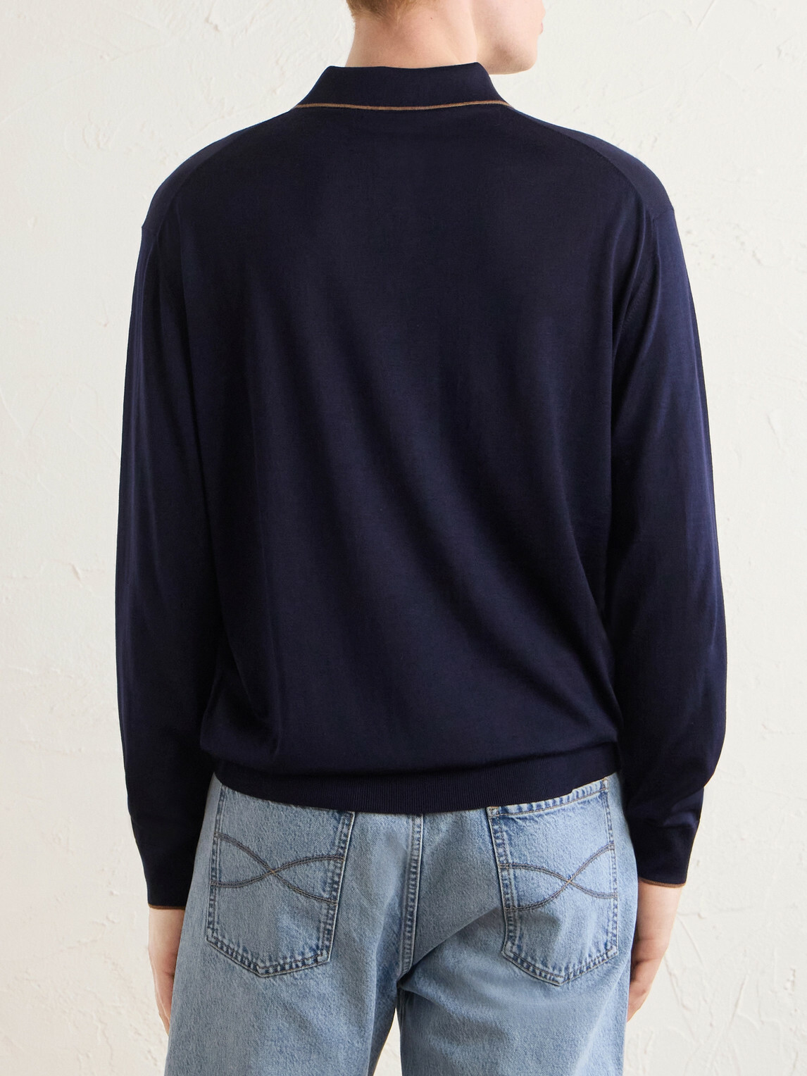 Kiton - Merino Wool Polo Shirt - Blue