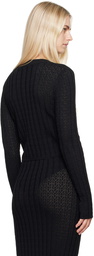 Loulou Studio Black Adiro Cardigan