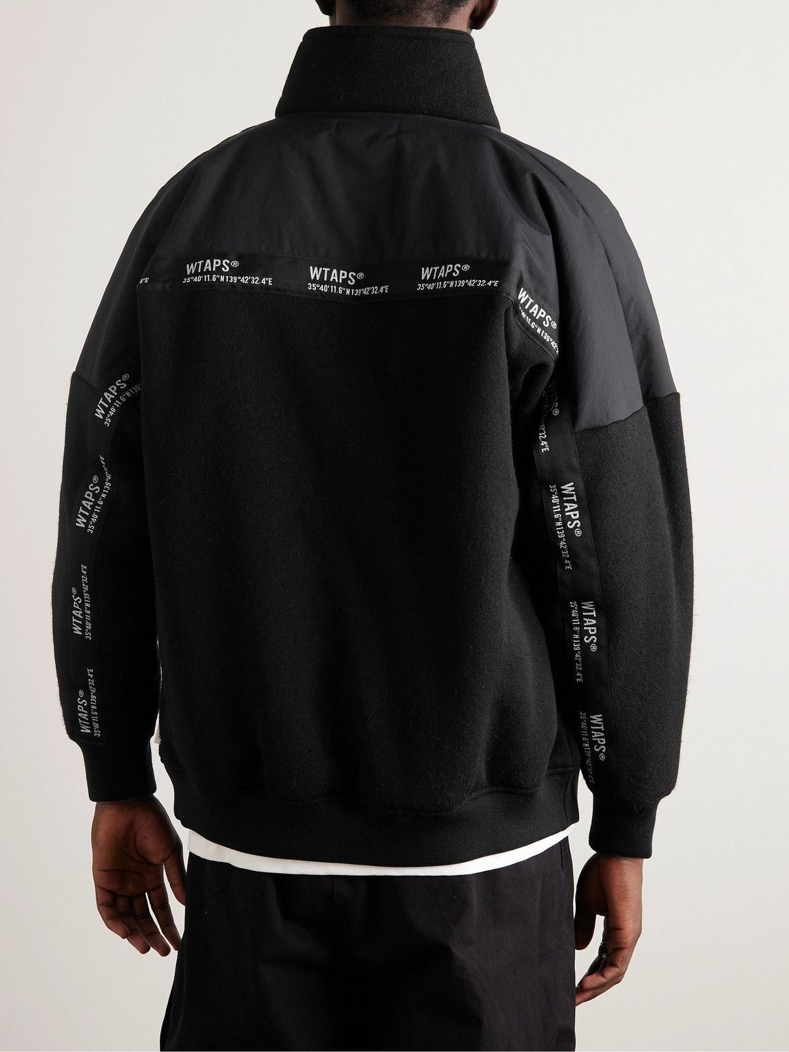 WTAPS - Mercer Panelled Fleece and Ripstop Jacket - Black WTAPS