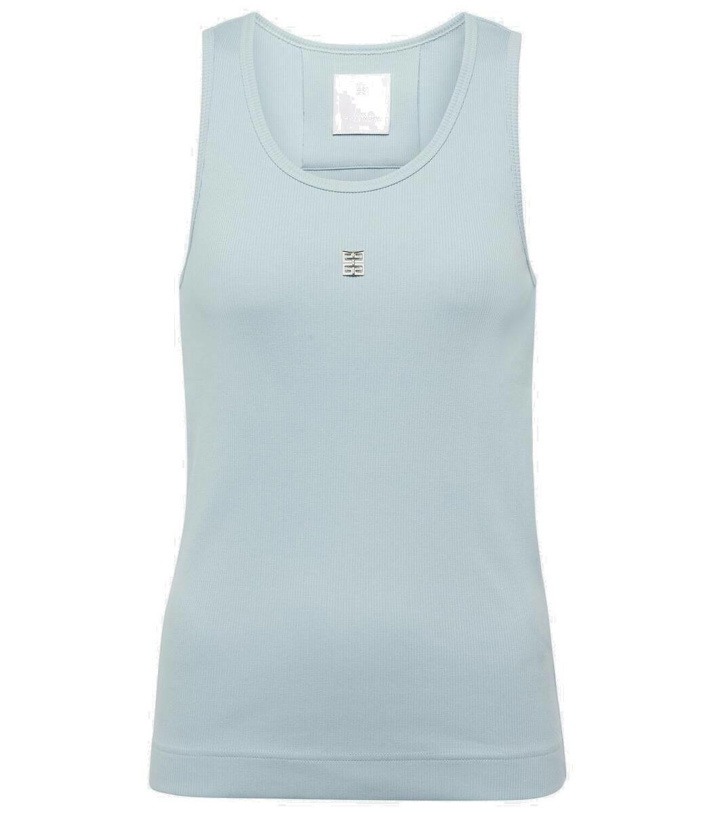 Photo: Givenchy 4G ribbed-knit cotton-blend tank top