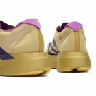 Adidas Running Men's adidas Adizero Adios Pro 4 Sneaker in Sand/Rich Purple/Gold Met