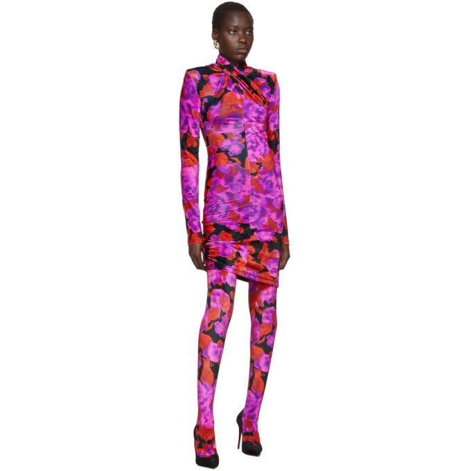 Richard Quinn Red Floral Dress