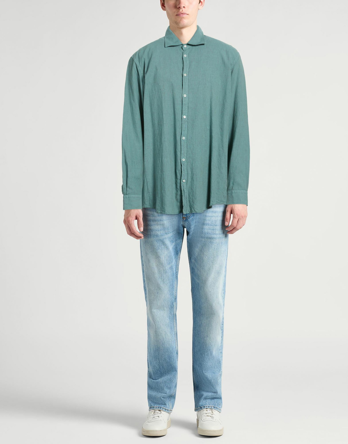Massimo Alba Mens Shirt Deep teal