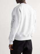 Stussy - Sport Logo-Embroidered Cotton-Blend Jersey Sweatshirt - Gray