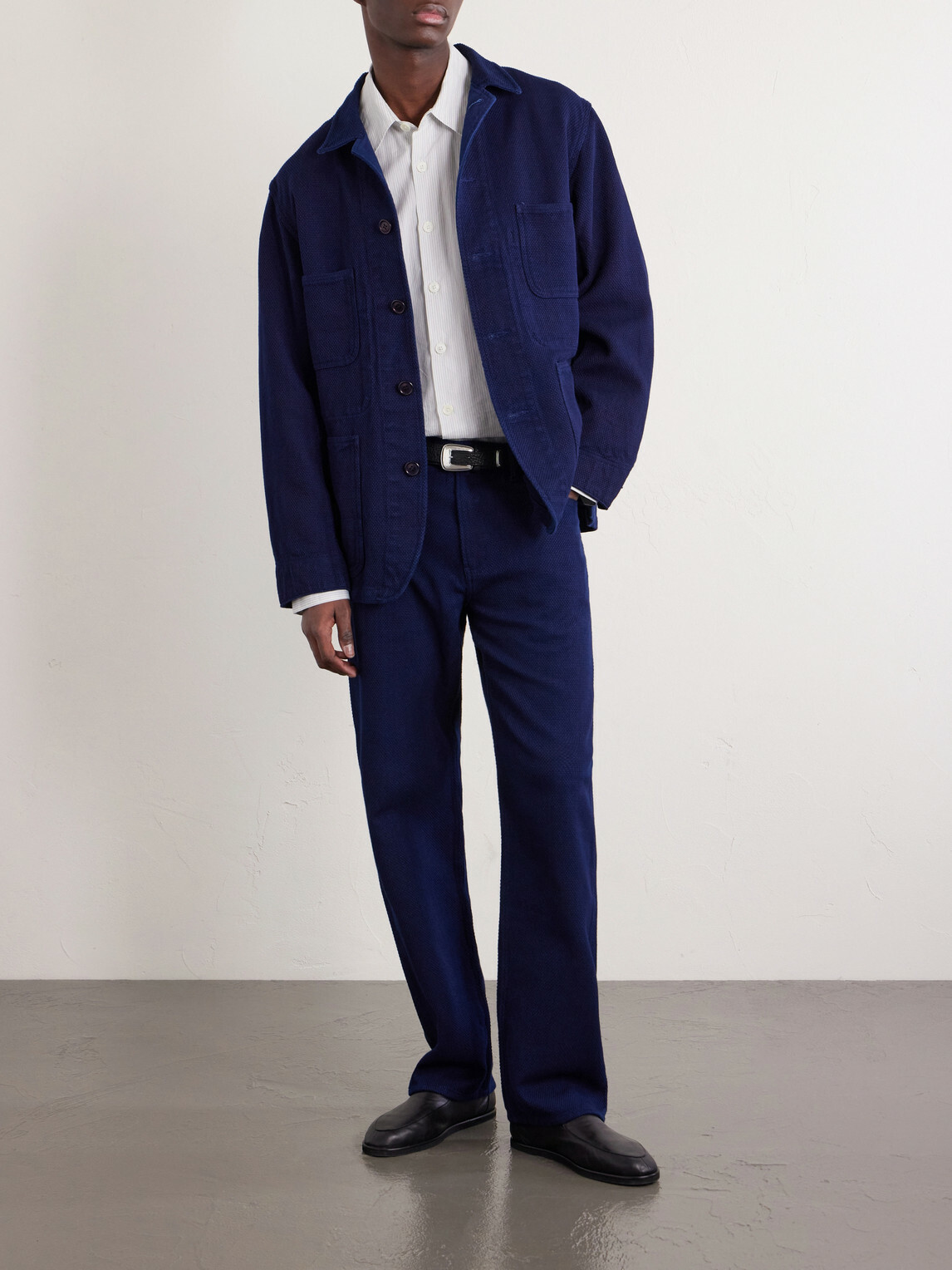 Blue Blue Japan - Sashiko Straight-Leg Jeans - Blue