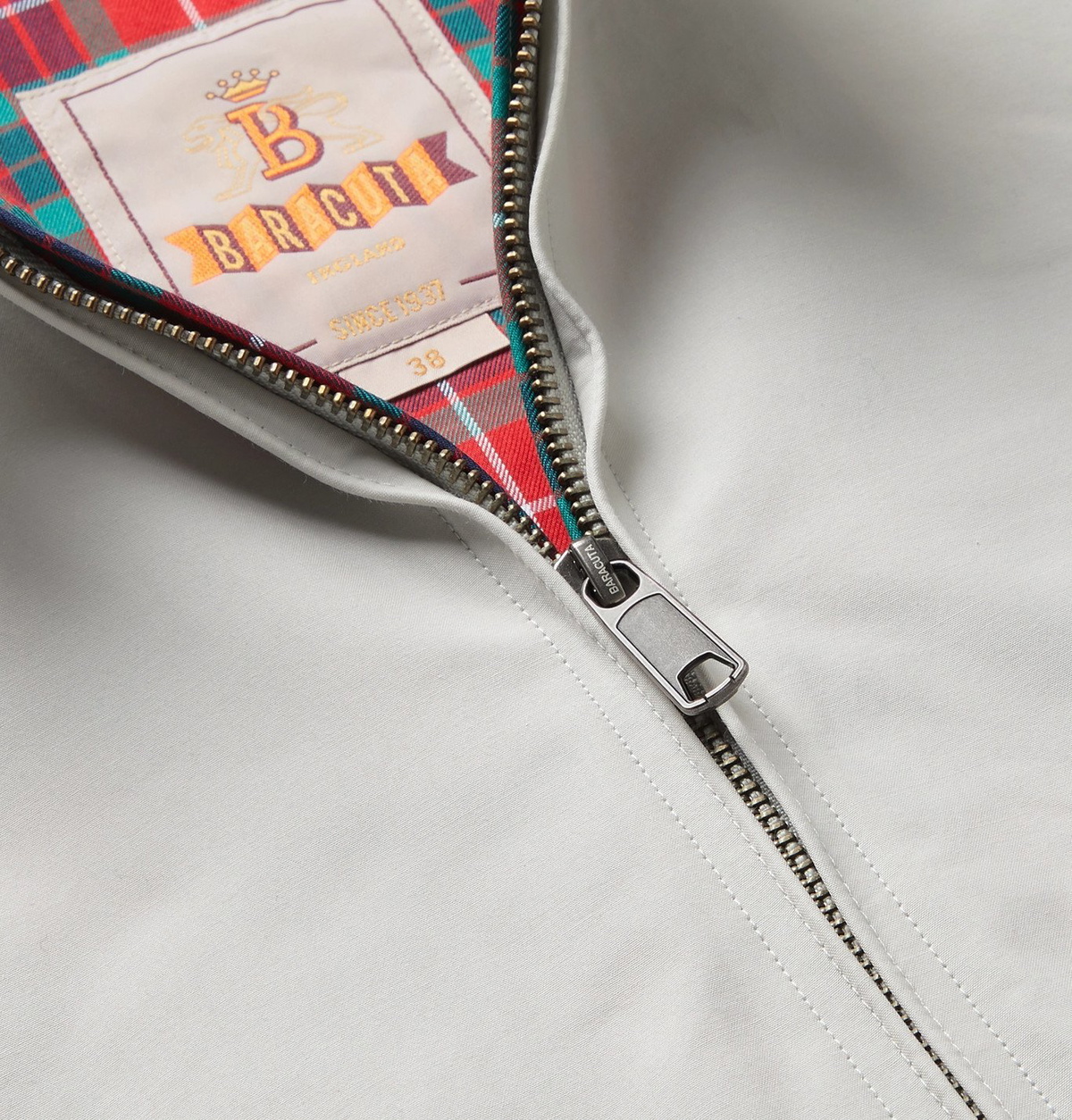 Baracuta - G9 Cotton-Blend Harrington Jacket - Gray