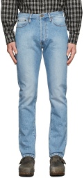 4SDESIGNS Blue Five-Pocket Denim Jeans
