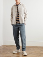 Folk - Assembly Tapered Cotton-Canvas Trousers - Blue