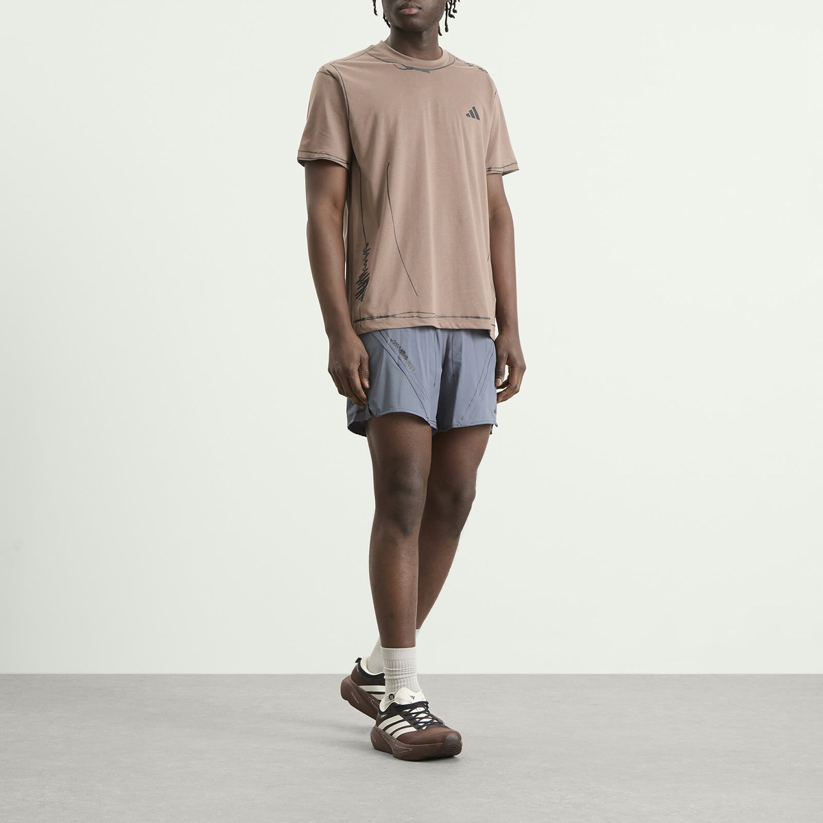 Adidas Men's x Song for the Mute Running Shorts in Onix