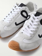 LOEWE - Ballet Runner 2.0 Logo-Appliquéd Shell, Suede and Leather Sneakers - White