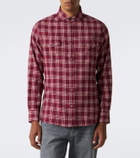 Brunello Cucinelli Checked cotton-blend flannel shirt