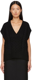 Loulou Studio Black Torreta Sweater Vest