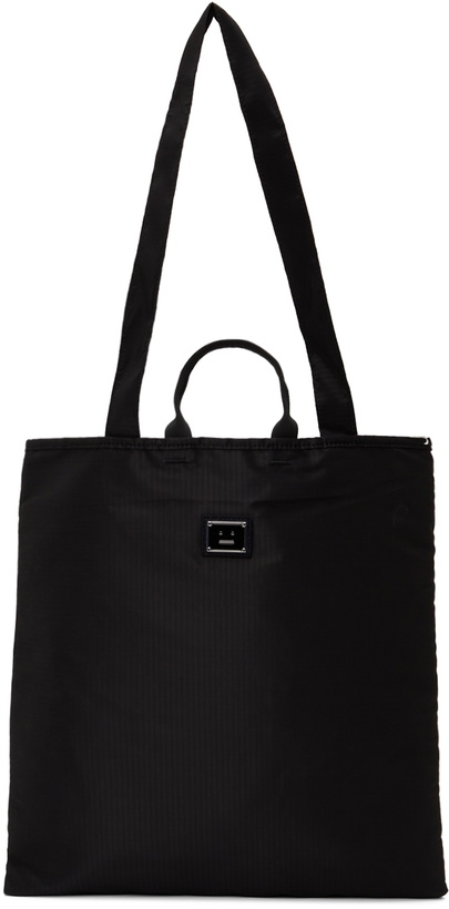 Photo: Acne Studios Black Logo Plaque Tote