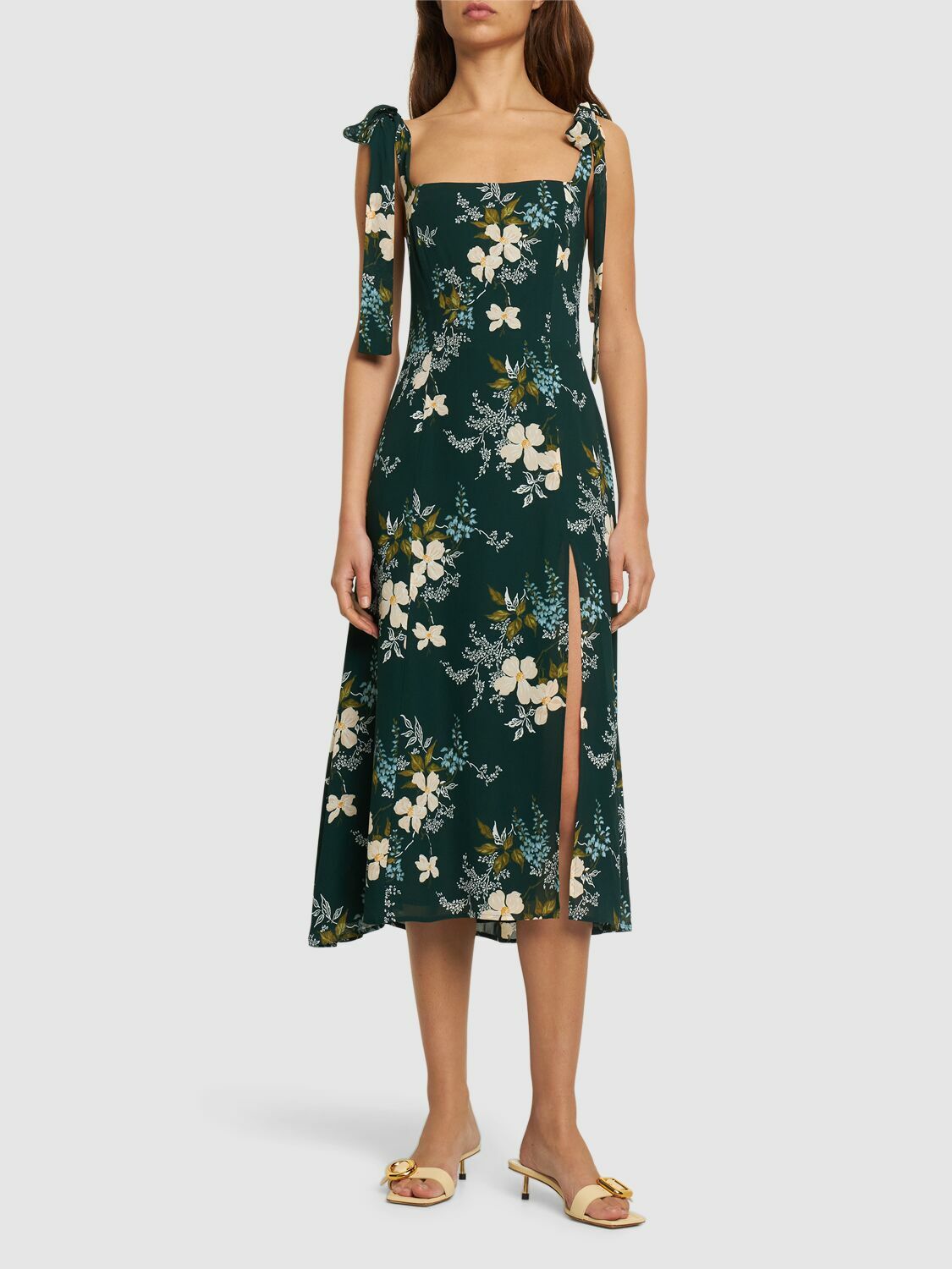 REFORMATION - Twilight Printed Viscose Midi Dress Reformation