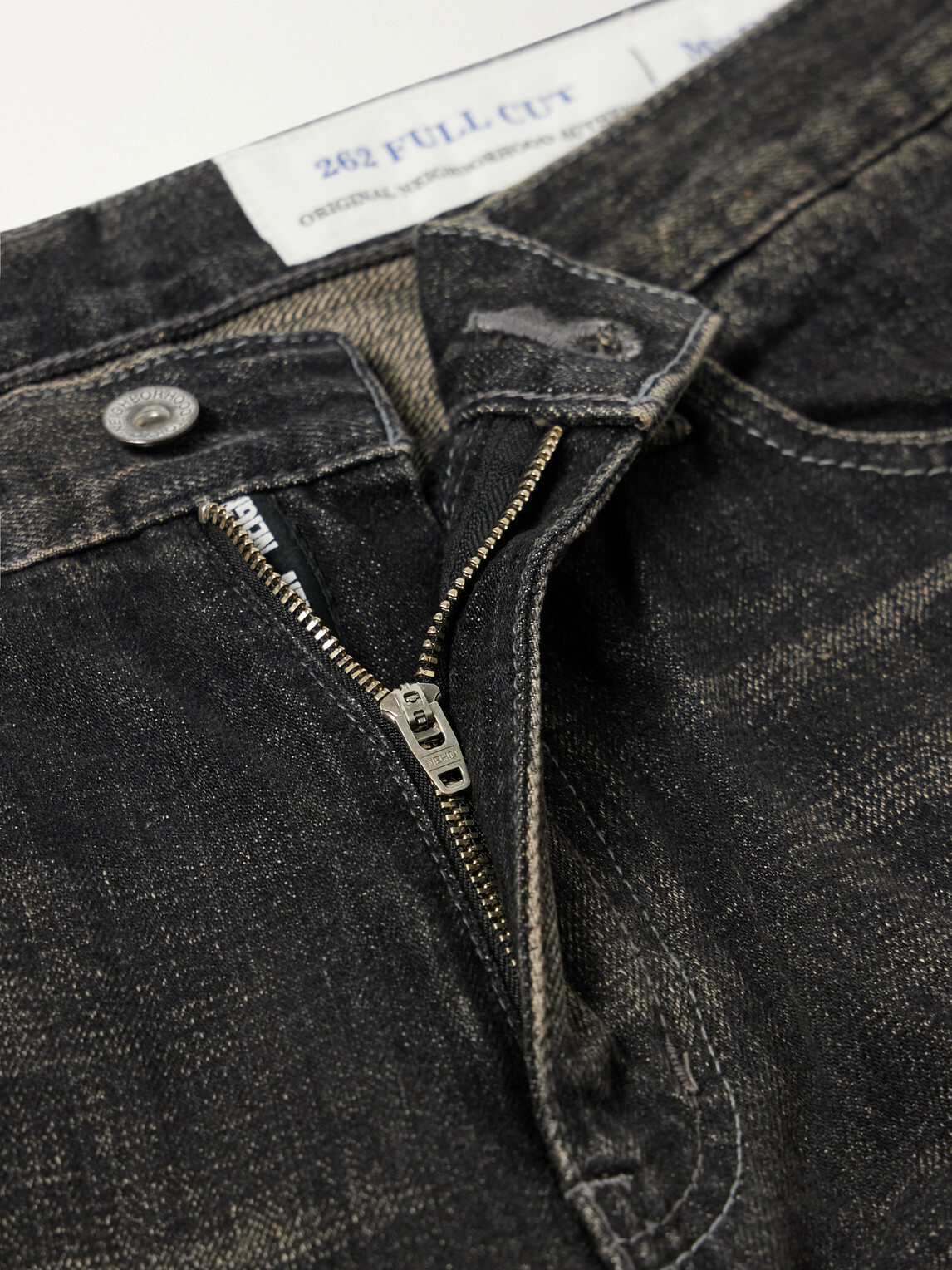 Neighborhood - Washed Straight-Leg Jeans - Black
