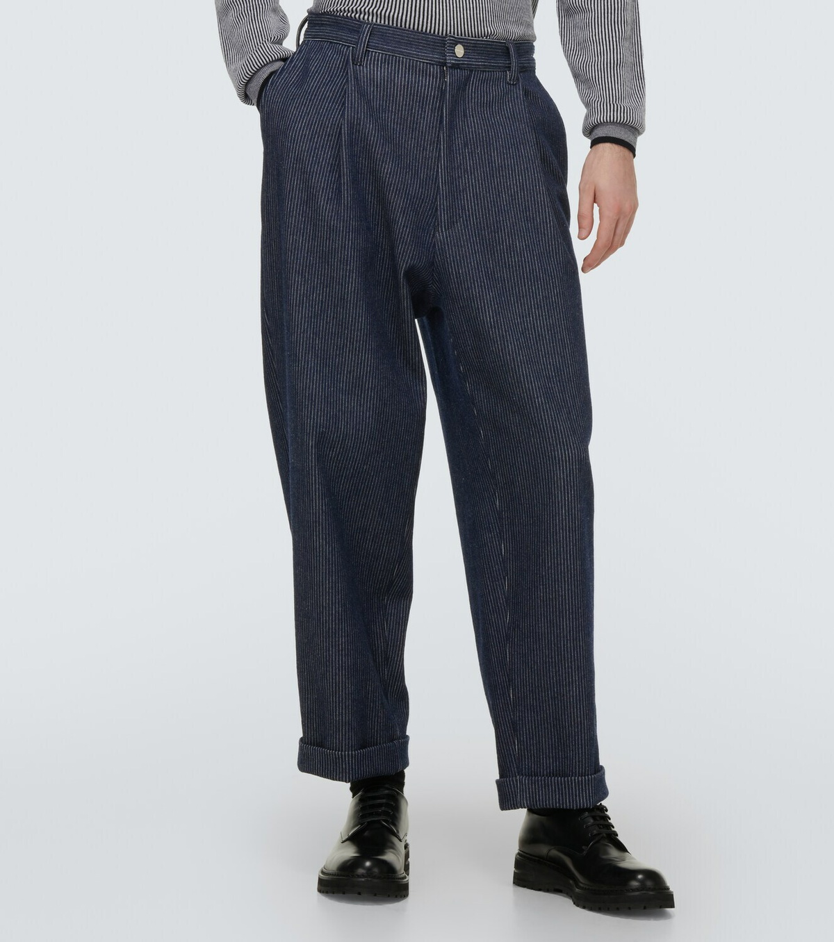 Giorgio Armani Striped straight jeans