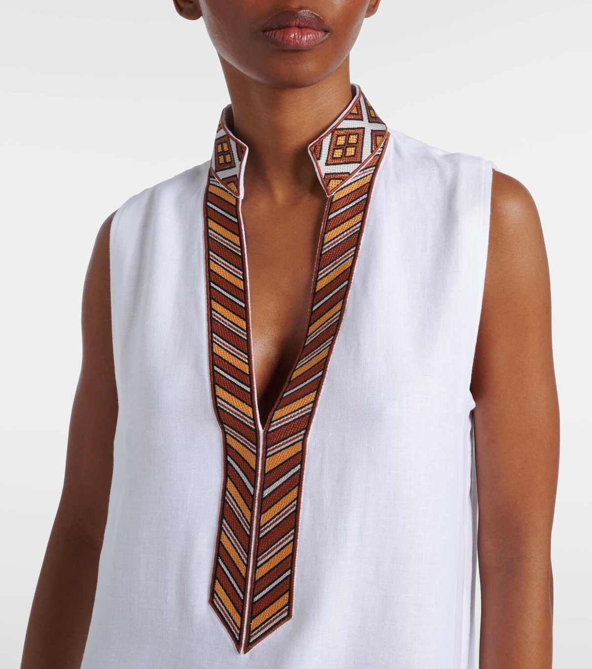 Loro Piana Abril linen midi dress