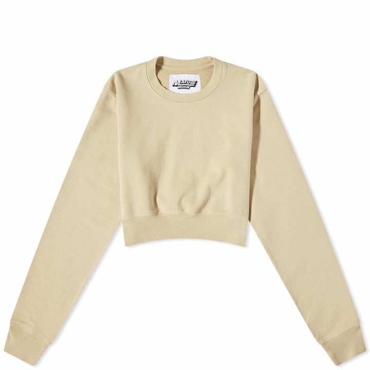 Photo: Mayde Women's Slim Cropped Sweat Top in Sand