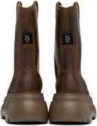 R13 Brown Chunky Workwear Boots