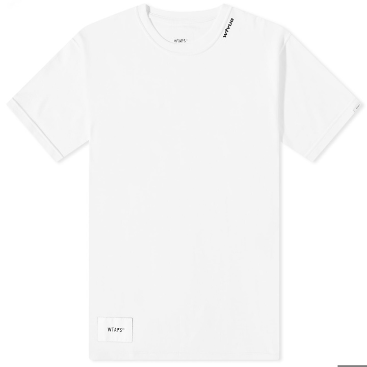 Photo: WTAPS Men's 9 WTVUA Collar Logo T-Shirt in White