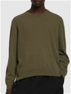 LEMAIRE - Wide Neck Wool Blend Knit Sweater