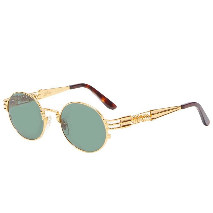 Photo: Jean Paul Gaultier Metal Frame Sunglasses in Gold