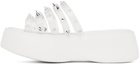 Jean Paul Gaultier White Melissa Edition 'The Becky Punk Love' Slides