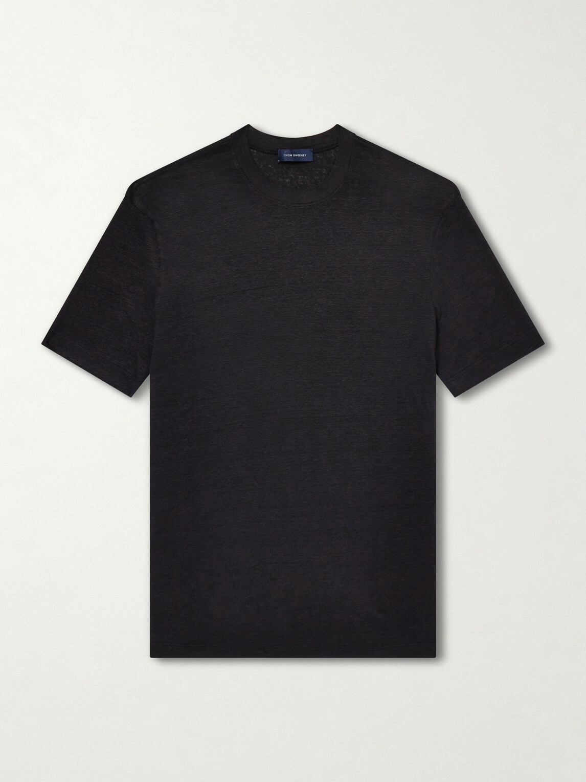 Thom Sweeney - Linen T-Shirt - Black