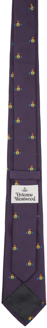 Vivienne Westwood Purple Orb Tie